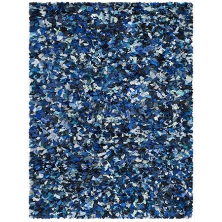Safavieh 8 x 8 ft. Square Blue and Multicolor Shag and Flokati Rug SG951C-8SQ